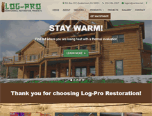 Tablet Screenshot of logprorestoration.com